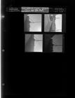 Men erecting power line poles (4 Negatives), January 22-23, 1964 [Sleeve 63, Folder a, Box 32]